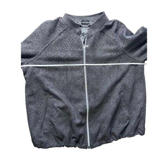 QVC DENNIS BASSO PERFORATED FAUX SUEDE JACKET NWOT BLACK SIZE L - Picture 7 of 7